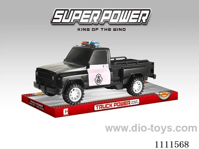 Inertia car GMC pickup police car