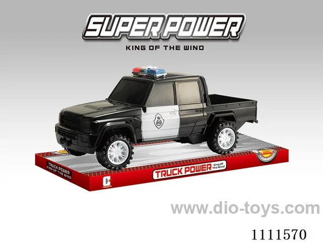 Inertia car 4-door pickup police car