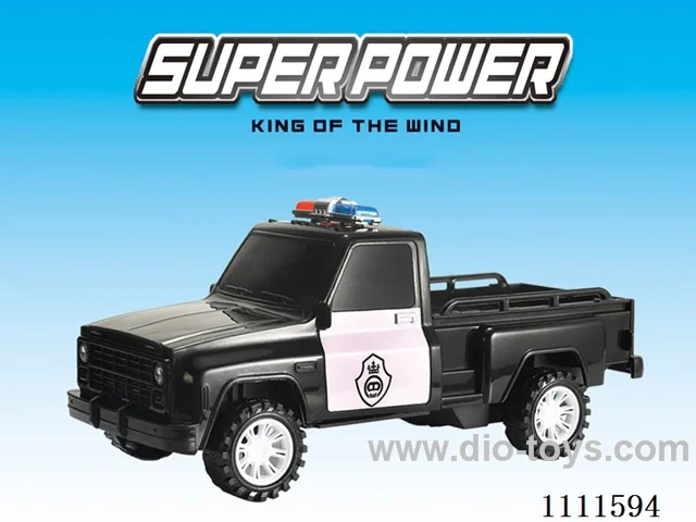 Inertia car GMC pickup police car