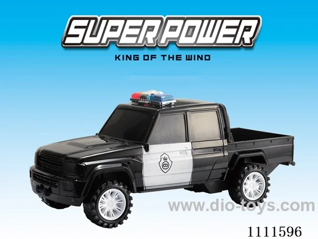Inertia car 4-door pickup police car