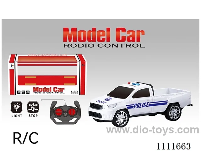 Remote control car single row seat pickup police car