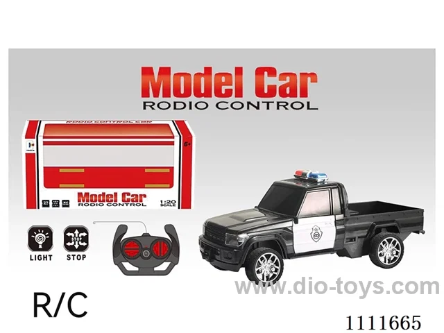 Remote control car 4 ch pickup police car