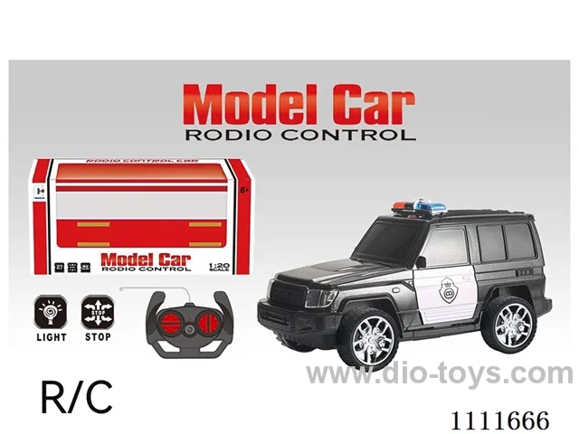 Remote control car 4 ch off-road police car