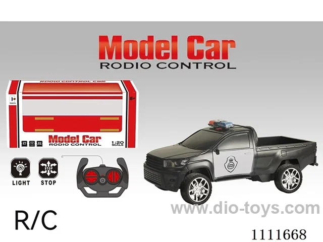 Remote control car 4 ch 2-door pickup police car