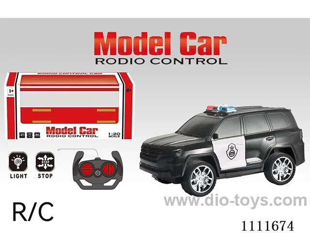 Remote control car 4 to Toyota land patrol off-road police car