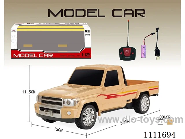 Remote control car 1:12 4 ch two-door pickup truck