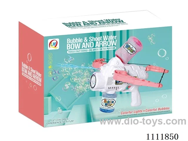 Electric bubble gun 2-in-1 crossbow