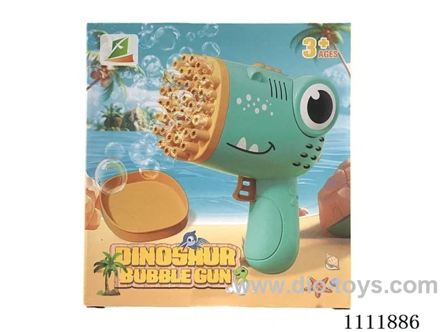40 hole electric dinosaur bubble gun