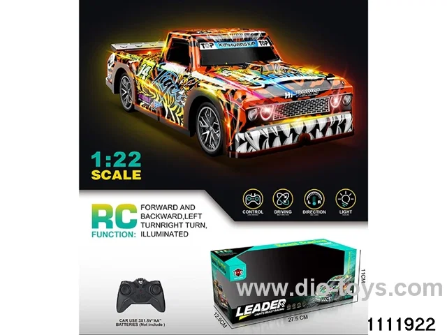 RC car with light(no electricity included)