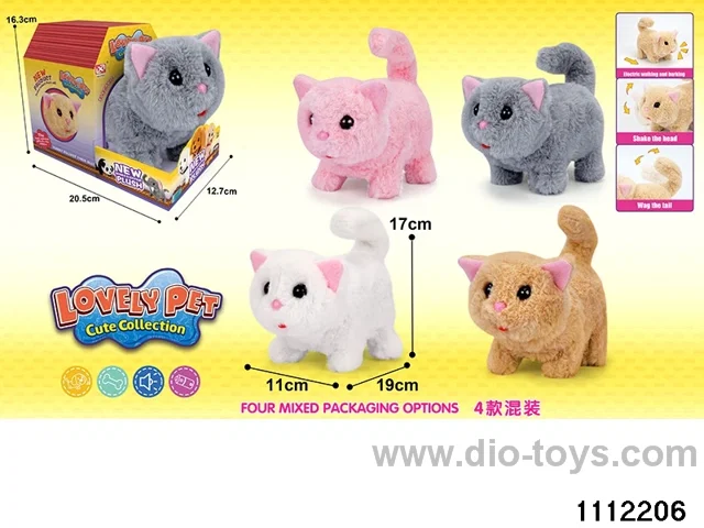 Plush electric cat house