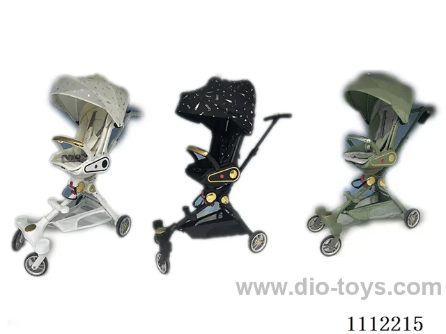 Children's trolley white Black green