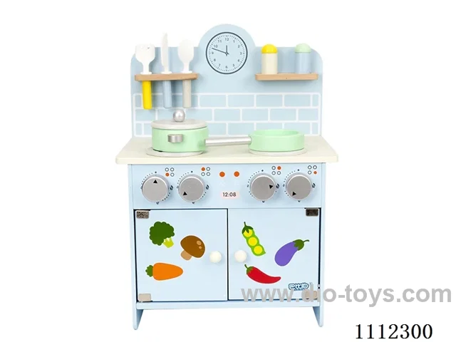 Blue cooktop