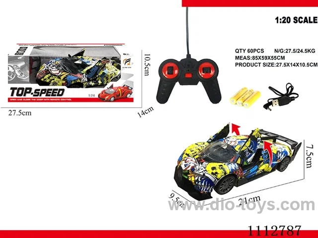 1:20 5ch Open door rc car not included battery/two mixed