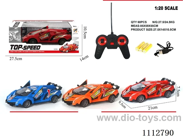 1:24 5ch Open door rc car not included battery/two mixed