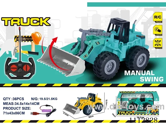 1:18 rc excavator with light included battery