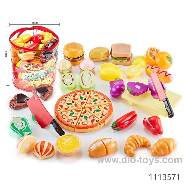 Cutting Pretend Play Food Sets in Hand Bag