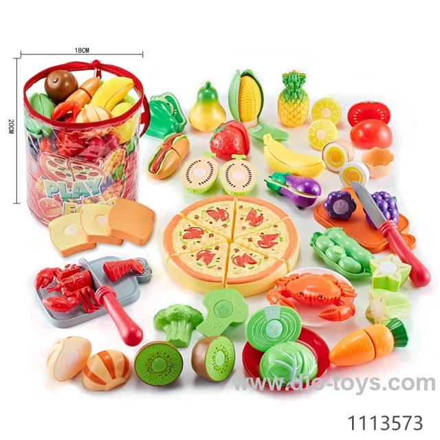 Cutting Pretend Play Food Sets in Hand Bag