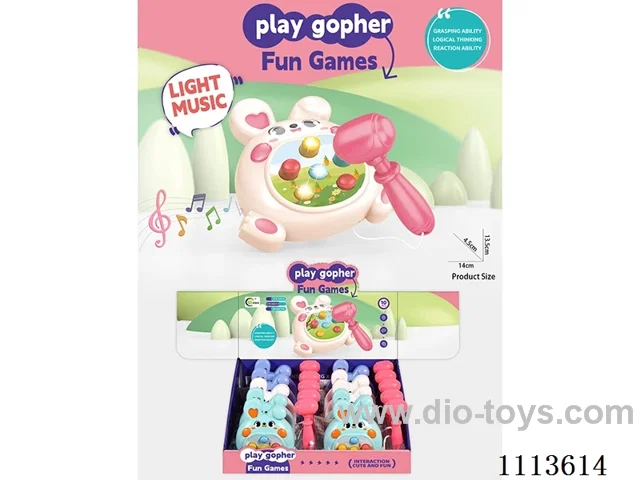 Puzzle Whack-a-Mole with Light Music/Rabbit (10PCS)
