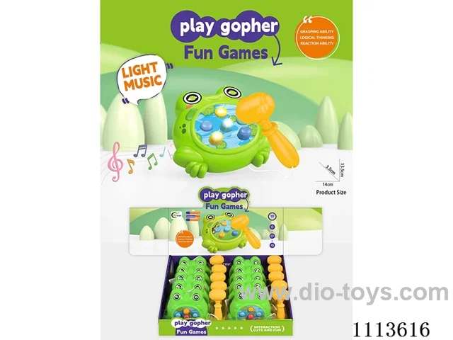 Puzzle Whack-a-Mole with Light Music/Frog (10PCS)