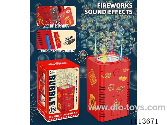 36-hole fireworks bubble machine