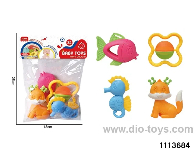 4pcs Teether Playset