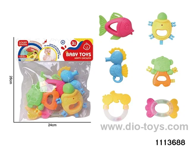 6pcs Teether Playset