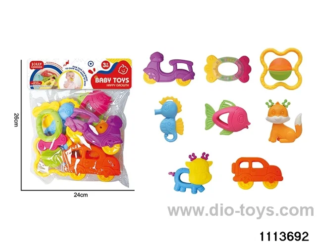 8pcs Teether Playset