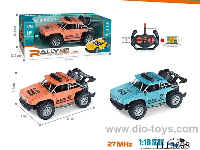 27MHz 1:18 4ch rc car included battery