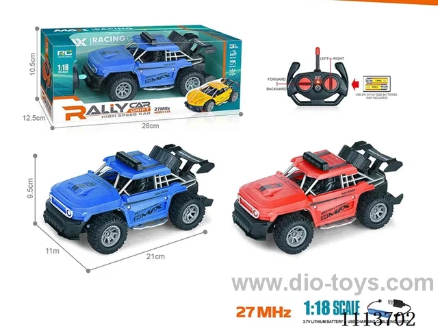 27MHz 1:18 4ch rc car included battery