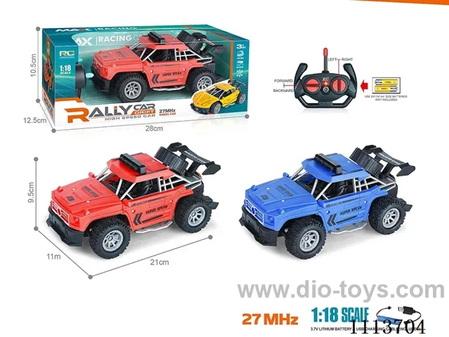 27MHz 1:18 4ch rc car included battery