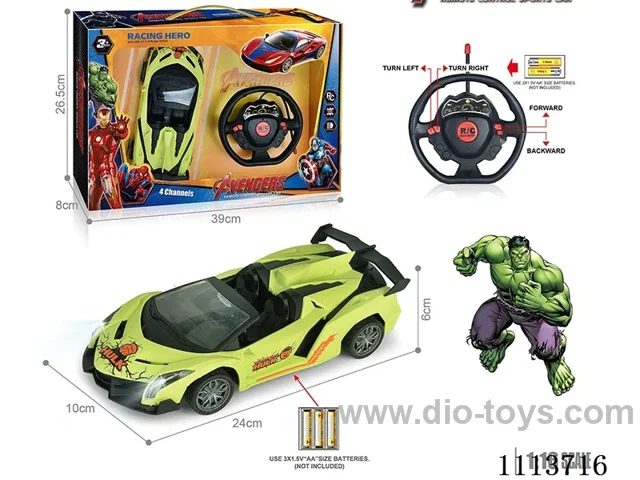 27MHz 1:16 4ch rc car  with light not included battery