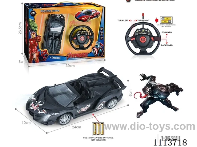 27MHz 1:16 4ch rc car  with light not included battery