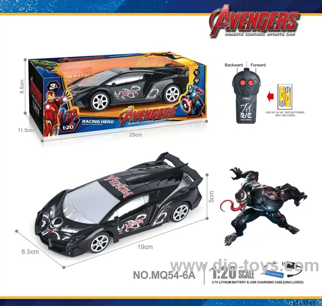27MHz 1:20 2ch rc car included battery