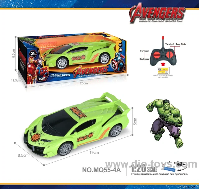 27MHz 1:20 4ch rc car included battery