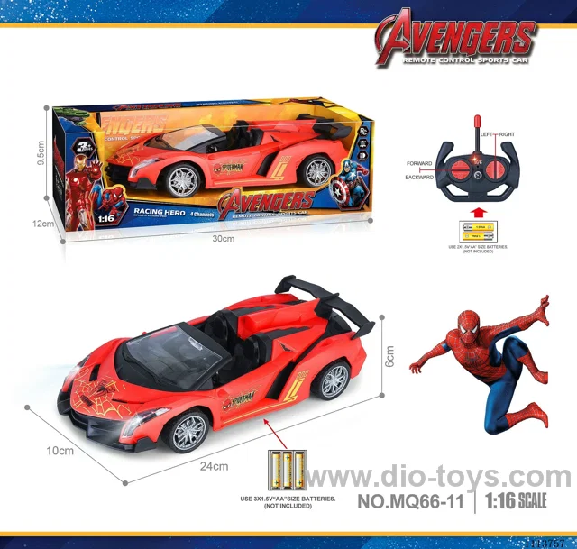 27MHz 1:16 4ch rc car  with light not included battery