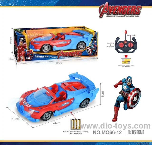 27MHz 1:16 4ch rc car  with light not included battery