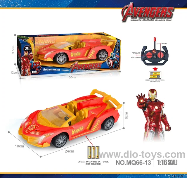 27MHz 1:16 4ch rc car  with light not included battery