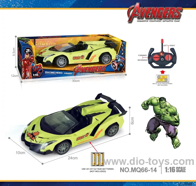 27MHz 1:16 4ch rc car  with light not included battery