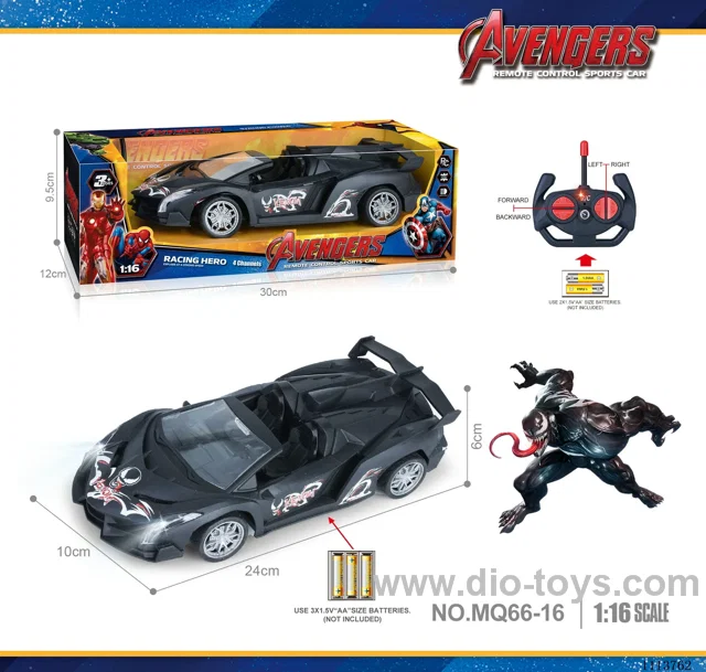 27MHz 1:16 4ch rc car  with light not included battery