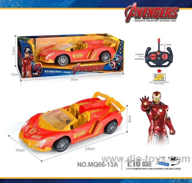 27MHz 1:16 4ch rc car  with light included battery