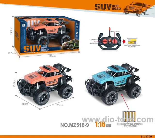 27MHz 1:16 4ch rc car not included battery