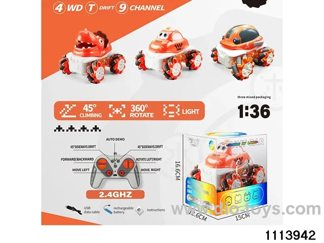 1：36 2.4G 9ch RC car with light