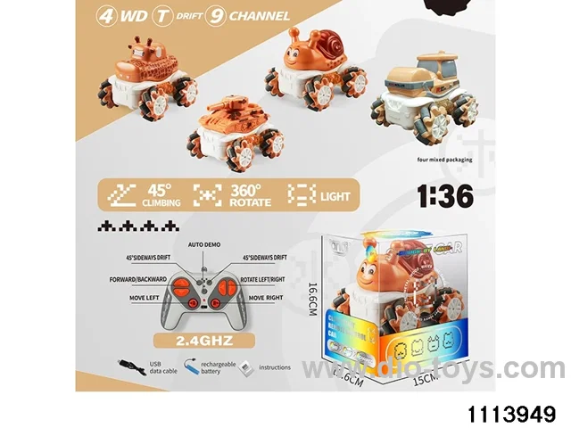 1：36 2.4G 9ch RC car with light
