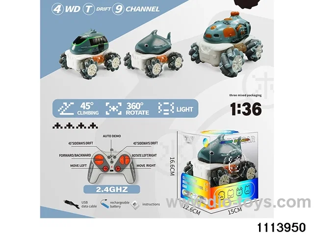 1：36 2.4G 9ch RC car with light