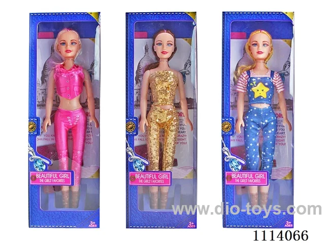 18 "42.5 cm 5 joint bare body Color Print Eye Music Barbie doll +IC (AG13*2) (3 mixed)