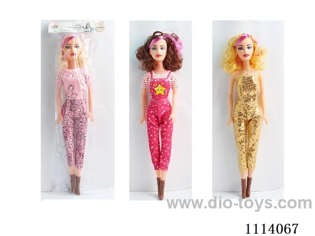 22 "56cm 5 joint empty body Color Print Eye Music Barbie doll +IC (AG13*2) (3 mixed)