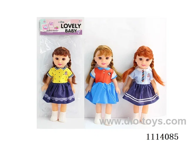 14 "24 cm 5 joints empty body 3D True Eye Music Fat Child Doll +IC (AG13*2) (3 mixed)