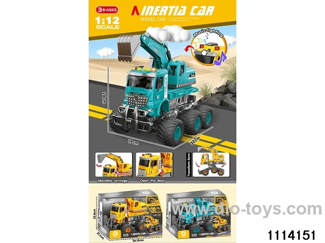 Crash sound and light excavator