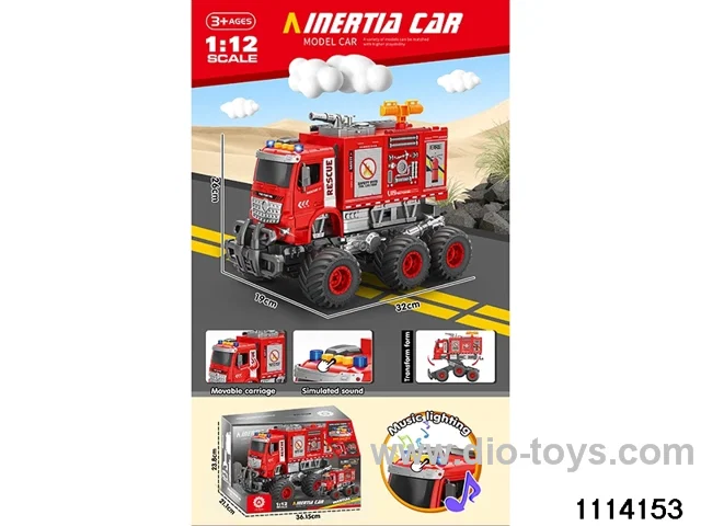 Crash sound and light fire cabinet truck