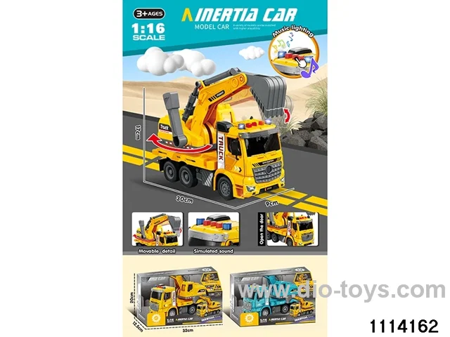 Crash sound and light excavator